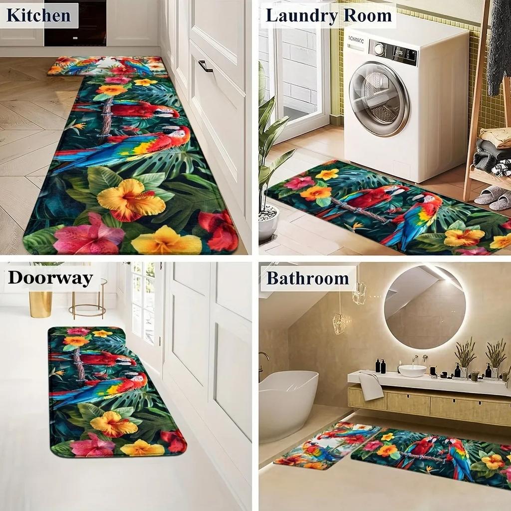 1PC Welcome Charactor Door Mats Kitchen Rugs Non-Slip Design Bathroom Rugs Bath Mat Carpet for Living Room Sink Laundry Decor