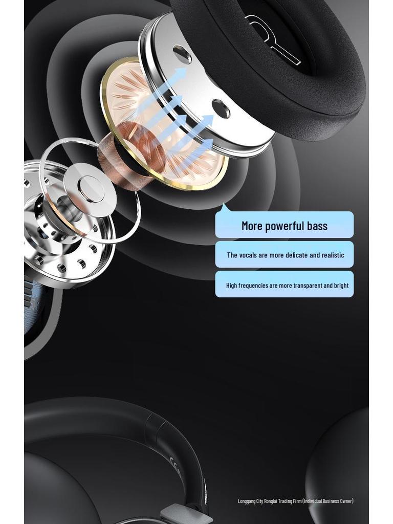 2025 Wireless Bluetooth Over-Ear Headphones with Active Noise Cancellation, Gaming Mics, and Wired Option.