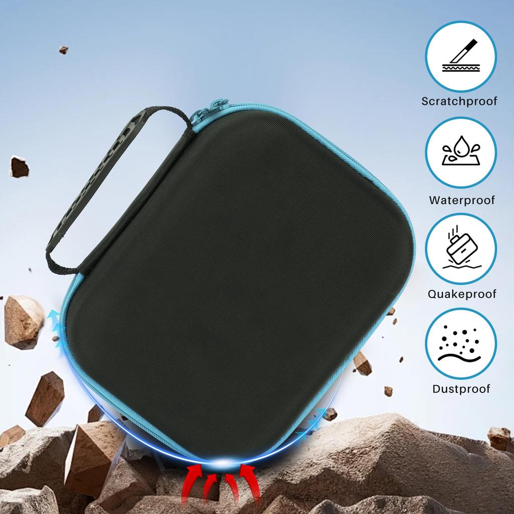 RAZOR SLIM ELEC MUFF Slim Electronic Earmuffs with Storage Case Light [Peyyargo] Walker's (Black + Blue)