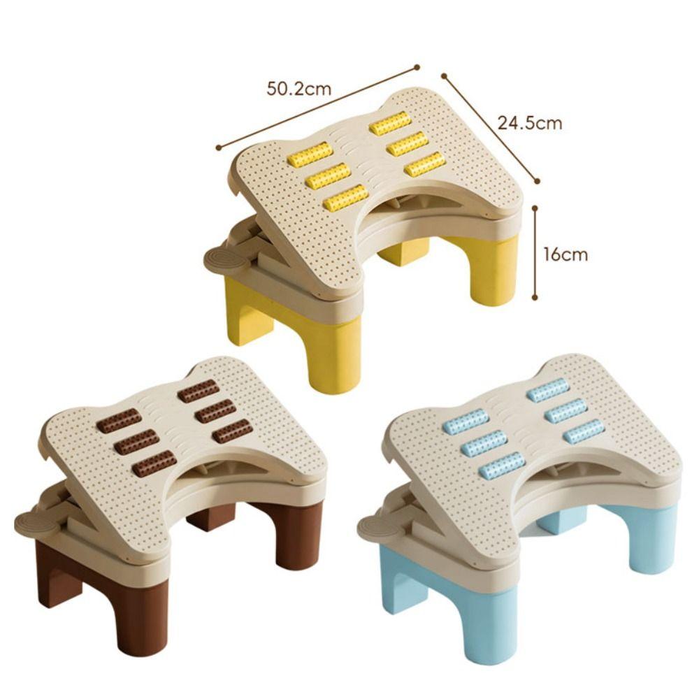 Hollow Out Adjustable Footstool Nonslip Bottom Office Desk Leg Rest Under Desk Footrest  Home Study