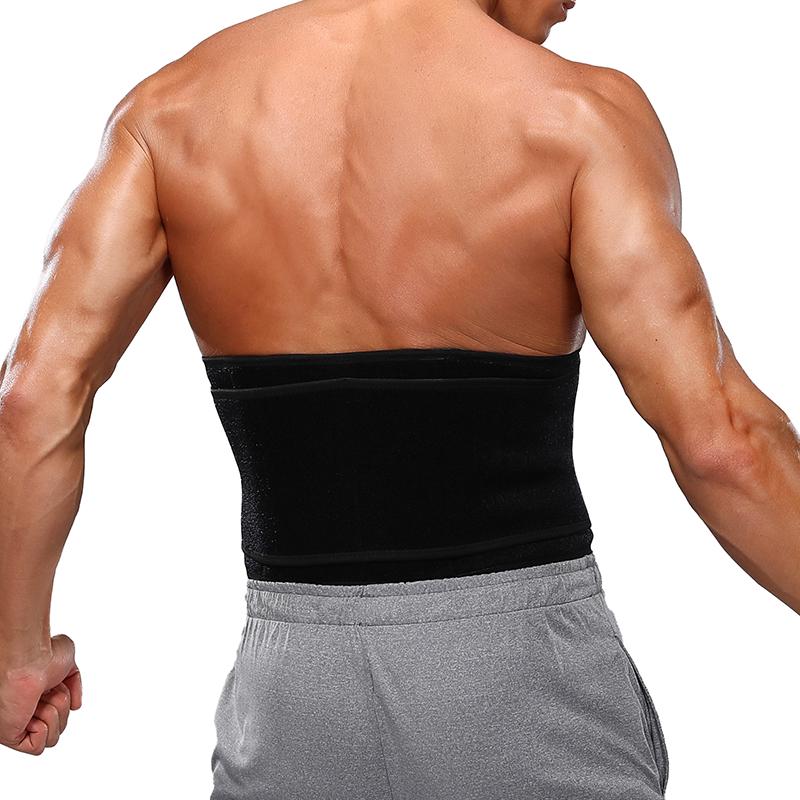 Men Sauna Waist Trainer Sweat Trimmer Belt Weight Loss Workout Fitness Compression Eraser Body Shaper