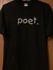 Poet. - Black Shirt - Cotton Blend - Jerzees - 2XL