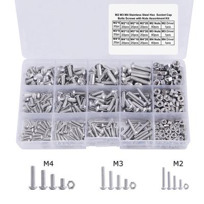 M3 M4 M5 M6 M8 Combination Box for Industrial Equipment 700Pcs Lock Washer Assortment Kit 304 Stainless Steel External Toothed Washers Assortment Set
