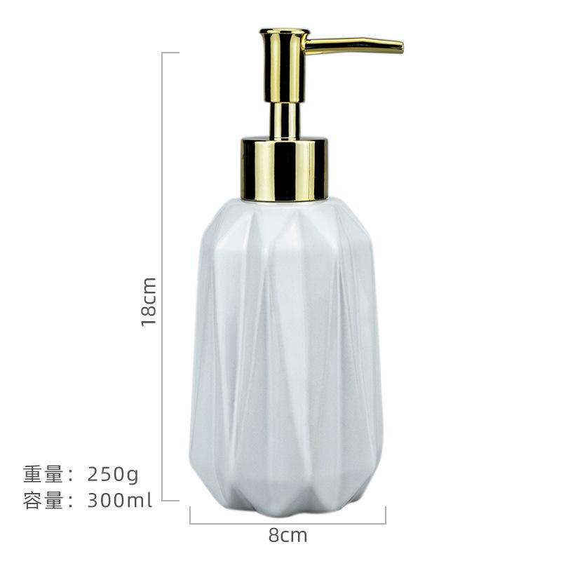 

300 мл дозатор для мыла бутылка для антисептика для рук керамическая бутылка с дозатором бутылка с нажимным механизмом в форме бриллианта аксессуары для ванной комнаты