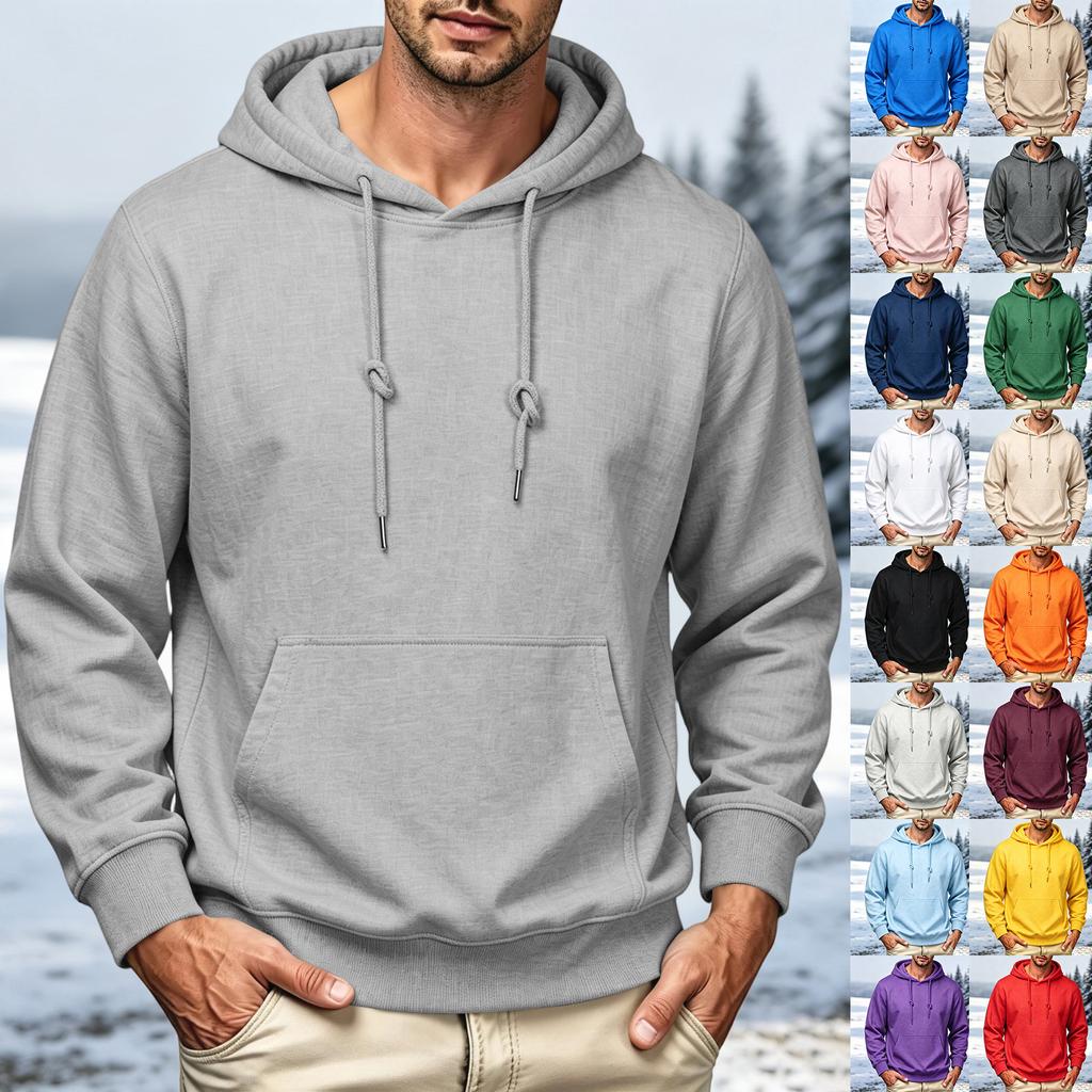 Herren Pullover Hoodie mit Farbe Vielseitig Lässig Alltagsbekleidung