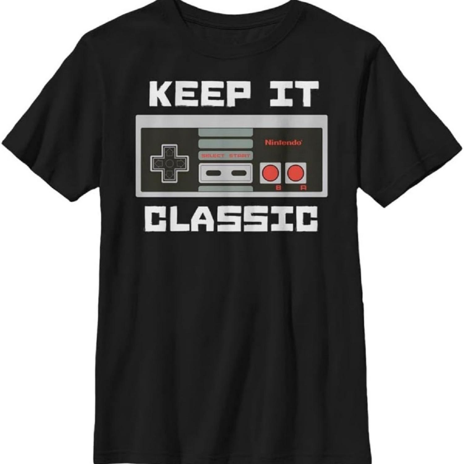 Детская футболка Nintendo Kepp It Classic XXXXXL чёрный