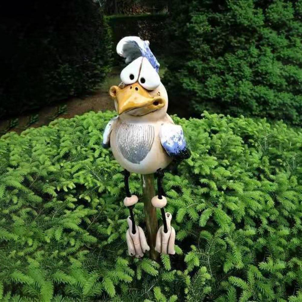 

Decoration Crafts Garden Art Funny Chicken Ornament Outdoor Landscape Sculptures Yard Decor Resin Courtyard Chicken Decoration синий