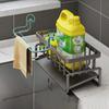 Kitchen Sink Drain Rack Organizer Plastic Self-draining Sink Shelf Soap Sponge Holder Dishcloth Towel Rack filter basket