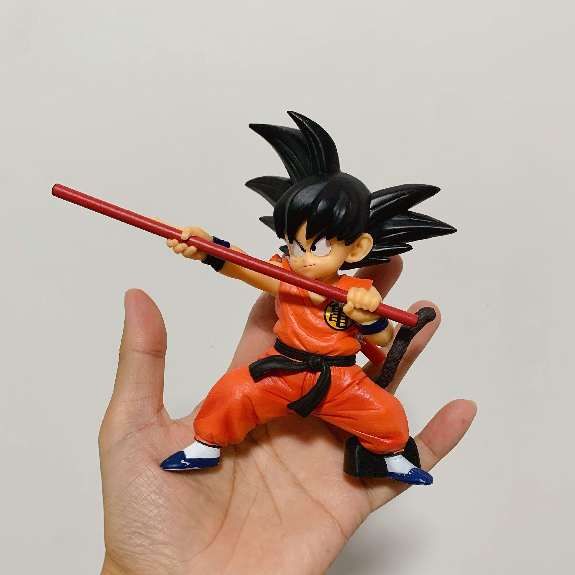 

12CM Son Gokuu Figure Dragon Ball Anime Childhood Image Standing Posture Model Crafts Toy Gift Collection Decorate Ornaments PVC