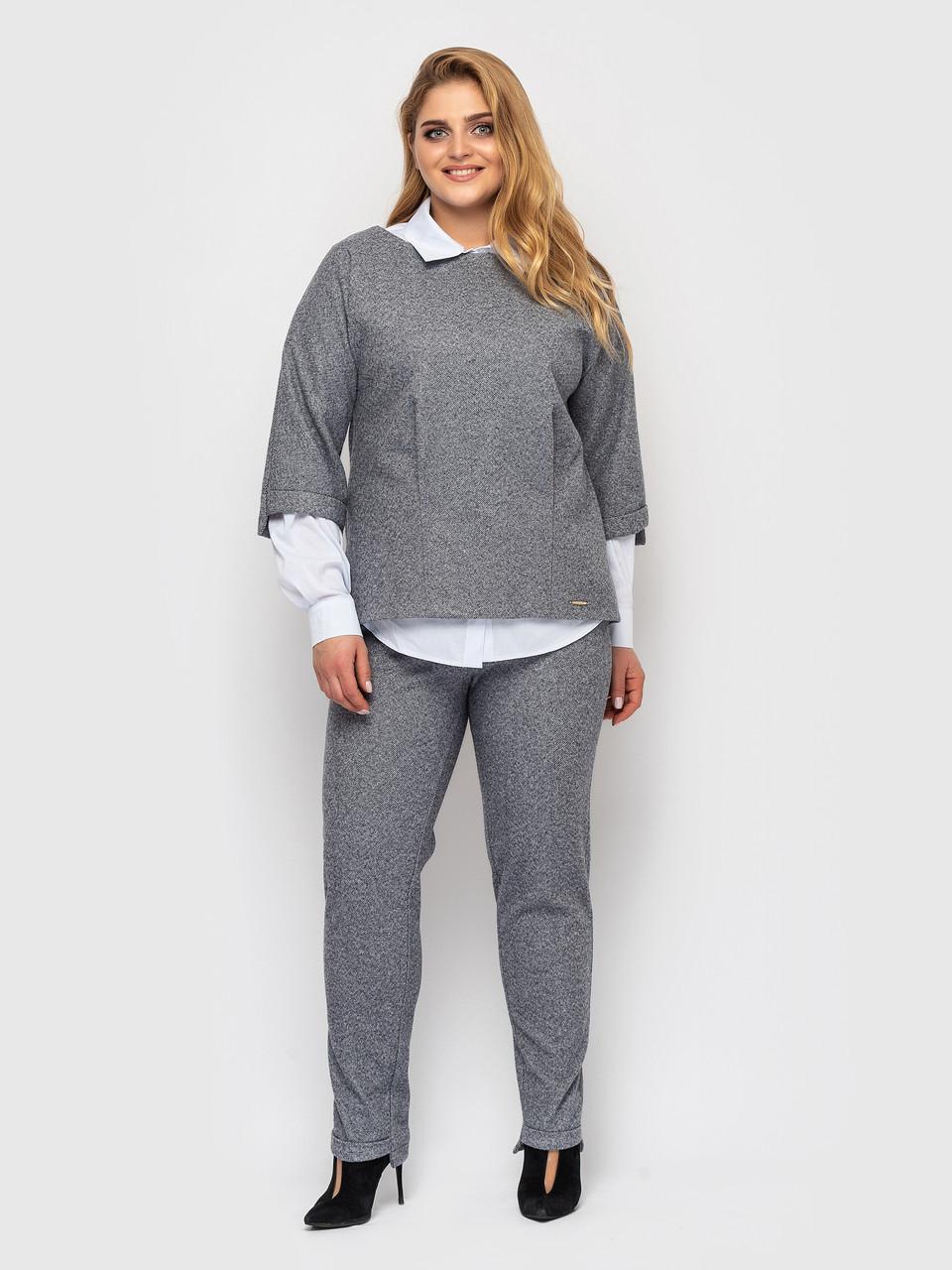 

Брючний костюм Muar Ельвіра 5XL світло-сірий колір