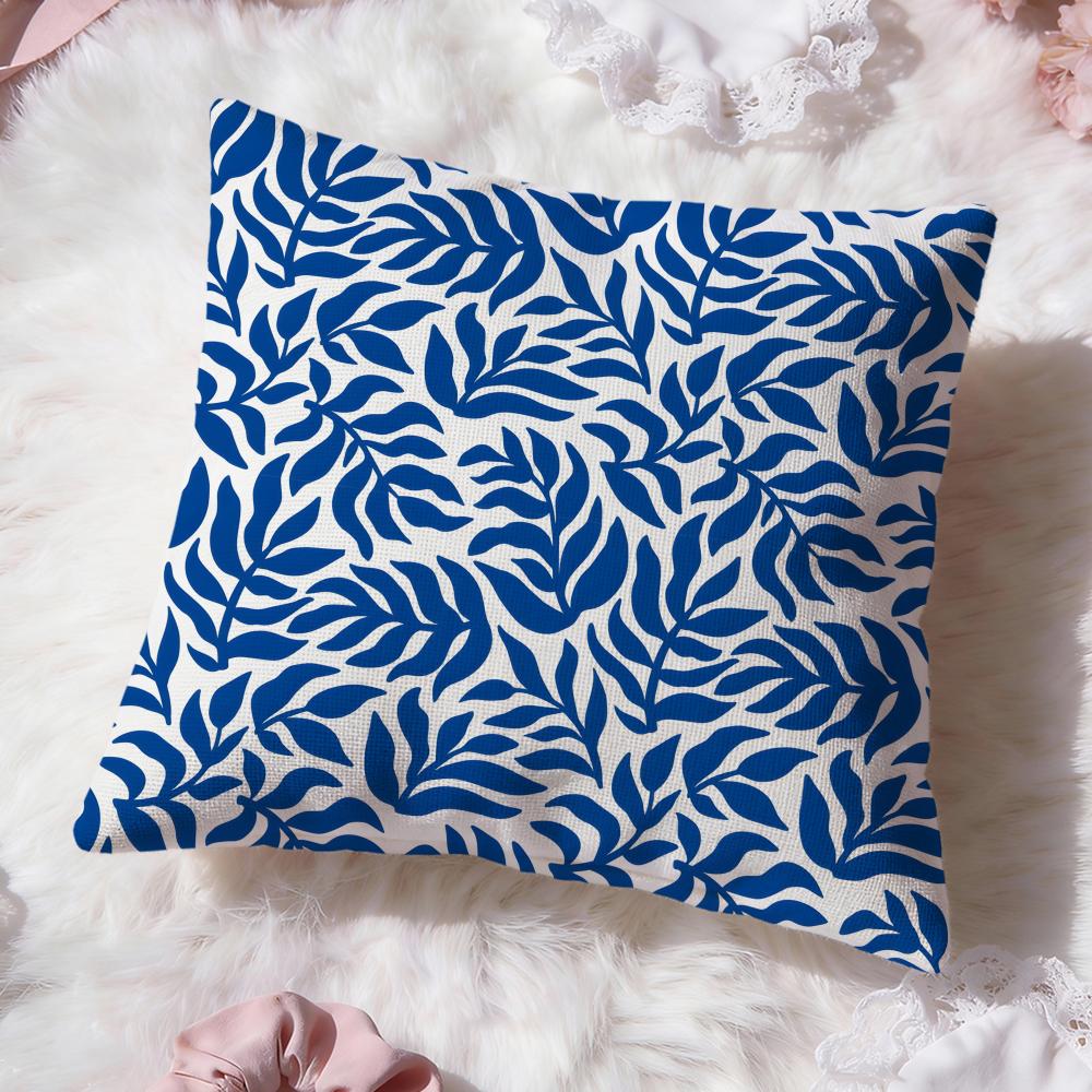 Floral Texture Cushion Cover Premium Comfort Reversible Pillow Cove Two in One Design for Any Room Car Interior