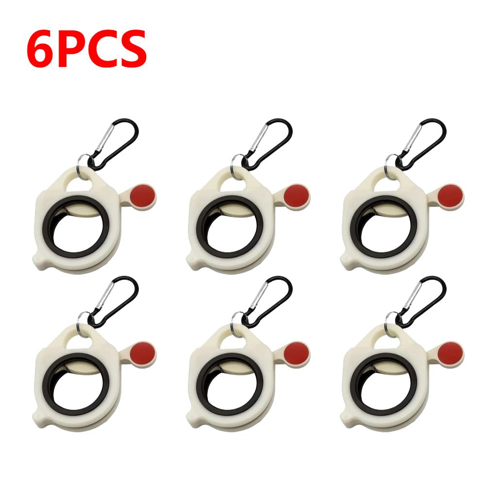 30-1PCS Fluorescent Cable Strap Organizer Storage Cable Tie Holder Portable Cable Tie Storage Tool Plastic Wire Tie Organizer