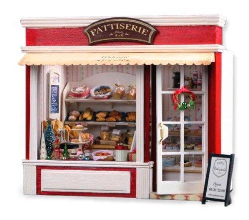 Dollhouse DIY Kit Set Miniature European Travel Diary Bakery PT-ETJ03