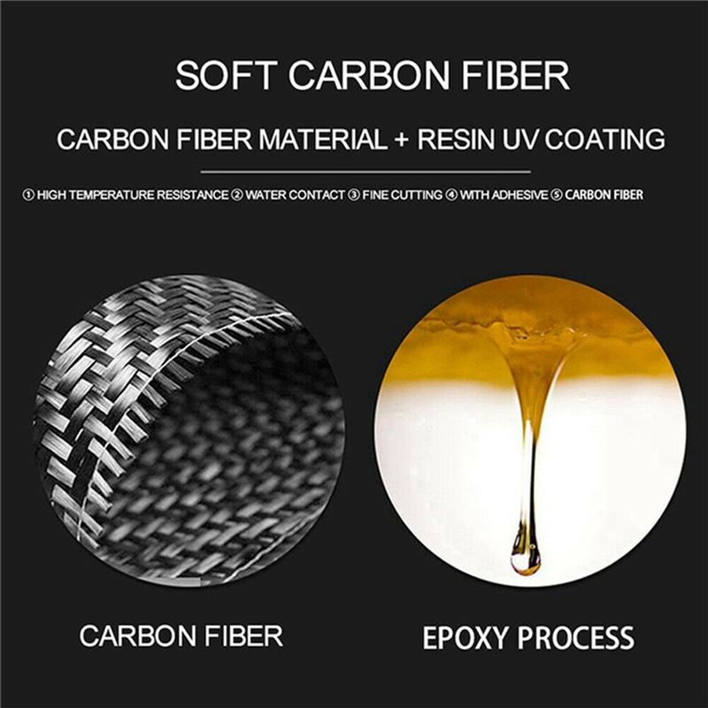 Carbon Fiber Headlight Switch Control Panel Frame Trim for BMW 5 Series G30 2018 2019 2020 2021 2022 Dashboard Side Sticker