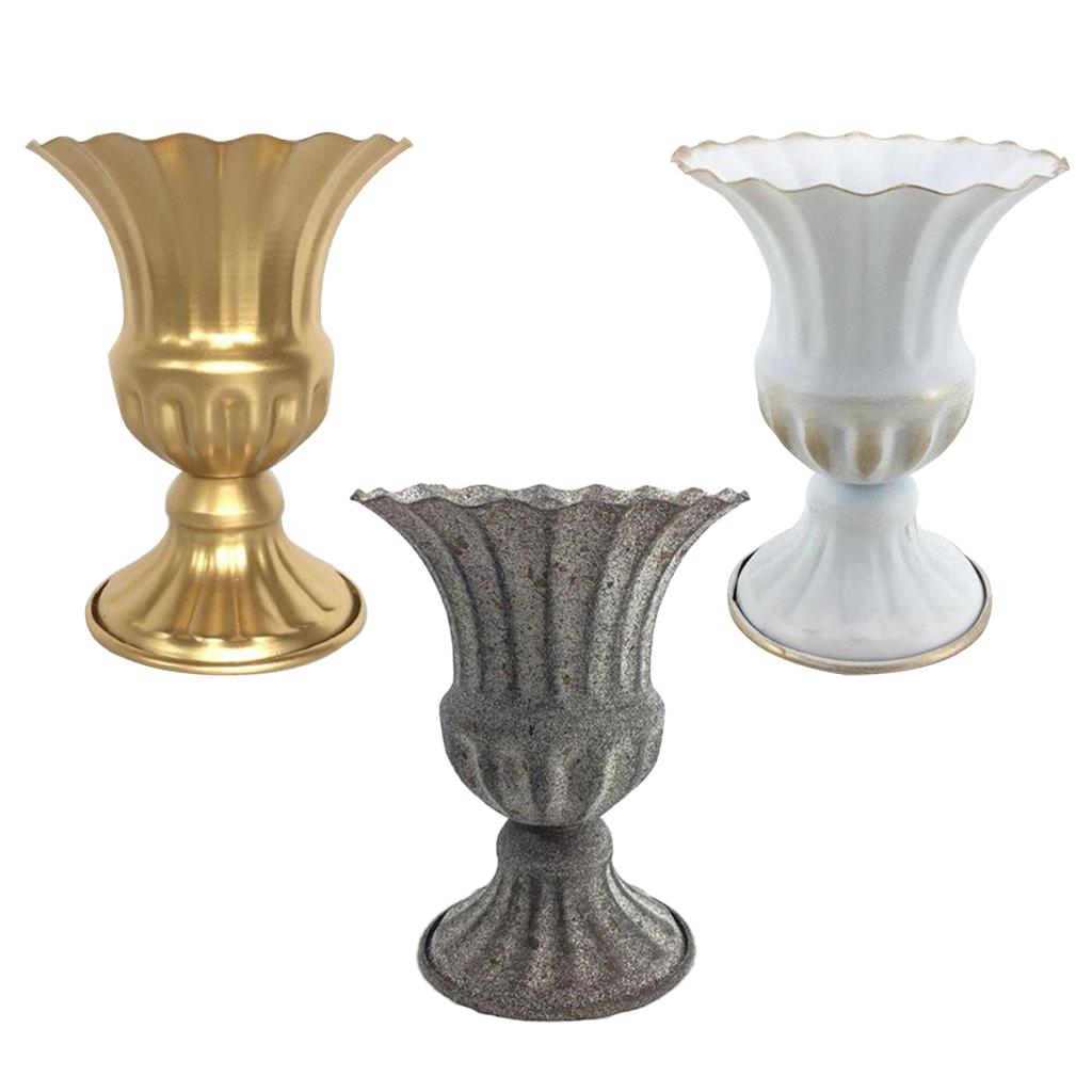 Vintage Metal Statue Vase Plant Pot Planter Flower Vase Table Dried Flower Home Centerpieces for Wedding,Party,Office Decor