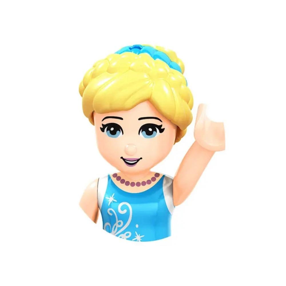 Παραμύθια Πριγκίπισσα Κορίτσι Καλλονή και το Τέρας Σταχτοπούτα Άννα Ολίβια Frozen Μοντέλο Χαρακτήρας Κτίσιμο Μπλοκ Παιδικά Παιχνίδια Δώρα