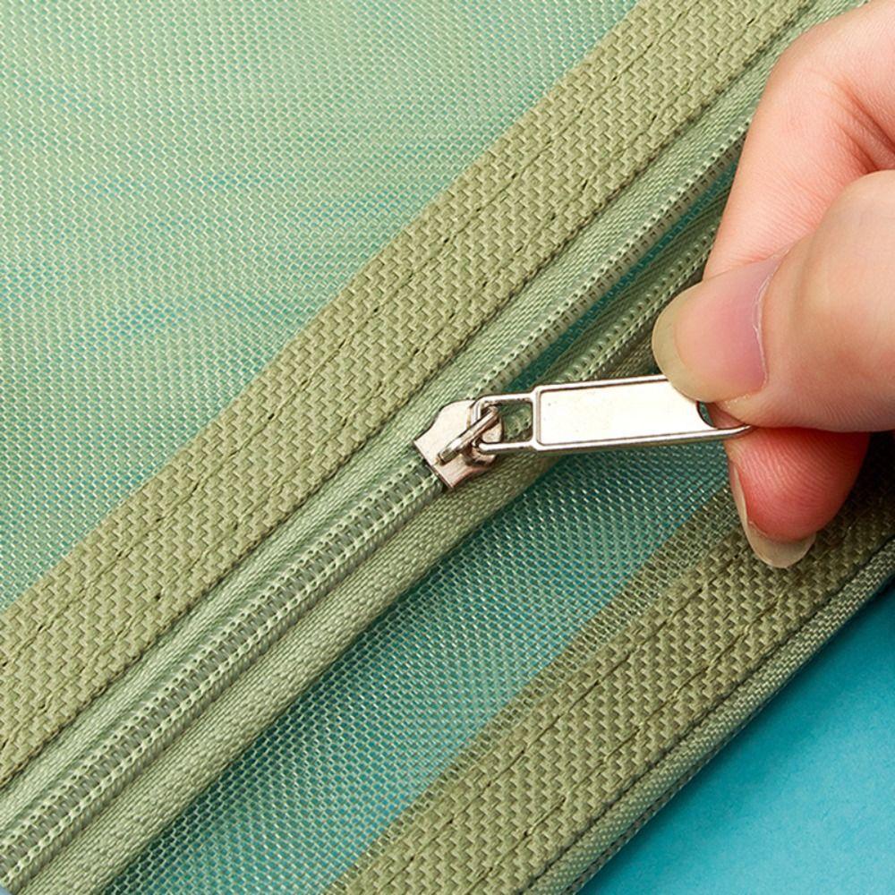 Large Capacity A4 File Folder Mesh File Organizer Thickened Classification Folder
