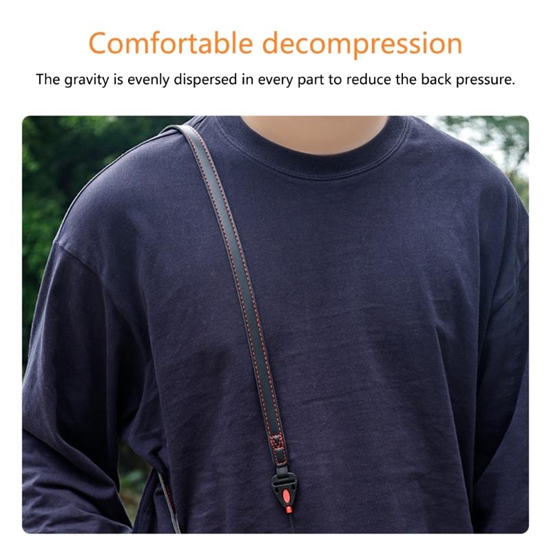 Ergonomic Adjustable Shoulder Strap Rapid Removal Camera Neck Strap Compatibility With Multiple Camera Models