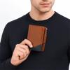 Pu Leather Men Short Wallet Zipper Men Card Holder Fashion Business Clutch Bag  Women