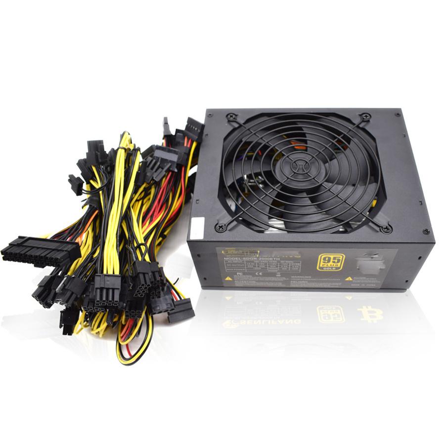 2400W 95% ATX ETH 8-GPU Mining PSU