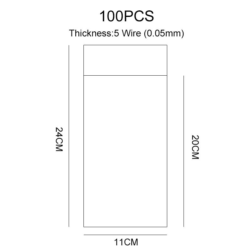 Transparent Self-sealing Jewelry Accessories Candy OPP Self-adhesive Bag Packaging Resealable Gift Cookie Packaging Bag