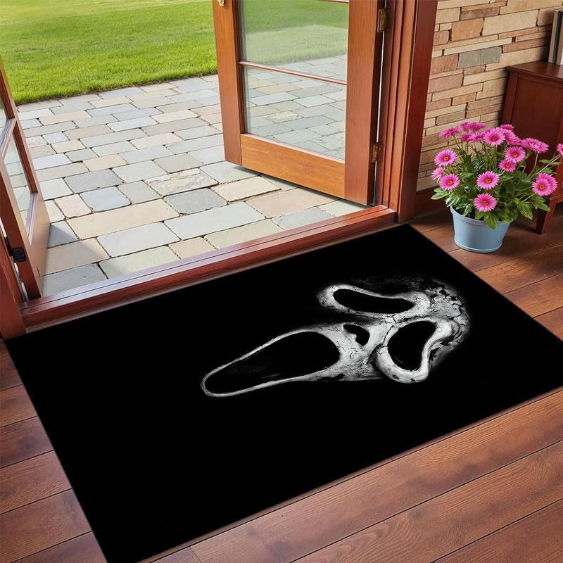 Crystal Velvet Rug Soft Non Slip Indoor Floor Mat Home DecorScream Ghostface