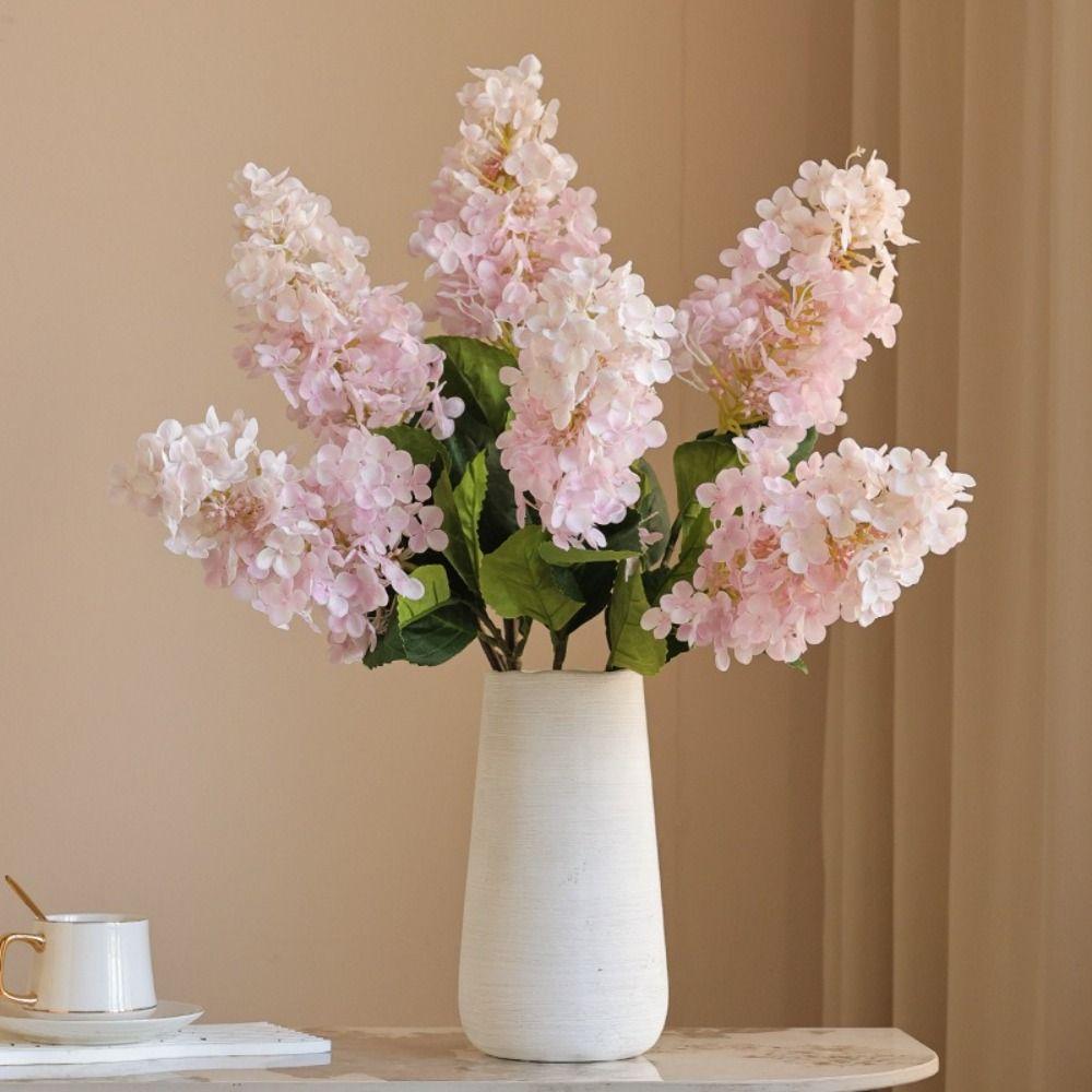 Silk Flower Artificial Hydrangea Flowers Arrangement Accessories Decor Props Flowers Branch Artificial Flowers Wedding Decor