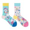 Calzini AB Asimmetrici Trendy Divertenti per Coppia Anatra Mandarina Colorati Calzini a Mezza Gamba SMLSOX
