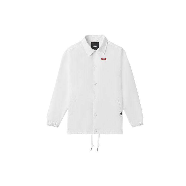 Vans Back Letter Logo Print Jacket Men Jackets White VN0A489UWHT