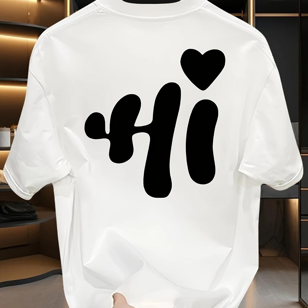 The Latest Unisexs Pure Cotton Washable Shortsleeved Shirt In 2025 Hello Hi Breathable Highquality Instagram 2k Trendy Style