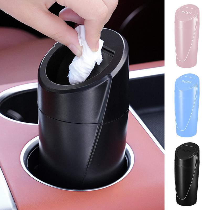 Automotive Cup Holder Car Trash Can Tiny Trash Can Cup For Auto Portable Vehicle Cup Holder Car Trash Can For Bedroom Home Truck