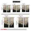 2pcs 2D flat printing Drapes Faithful God Lifelong Care Fabric Without Electricity Family Party Use for General Festive and