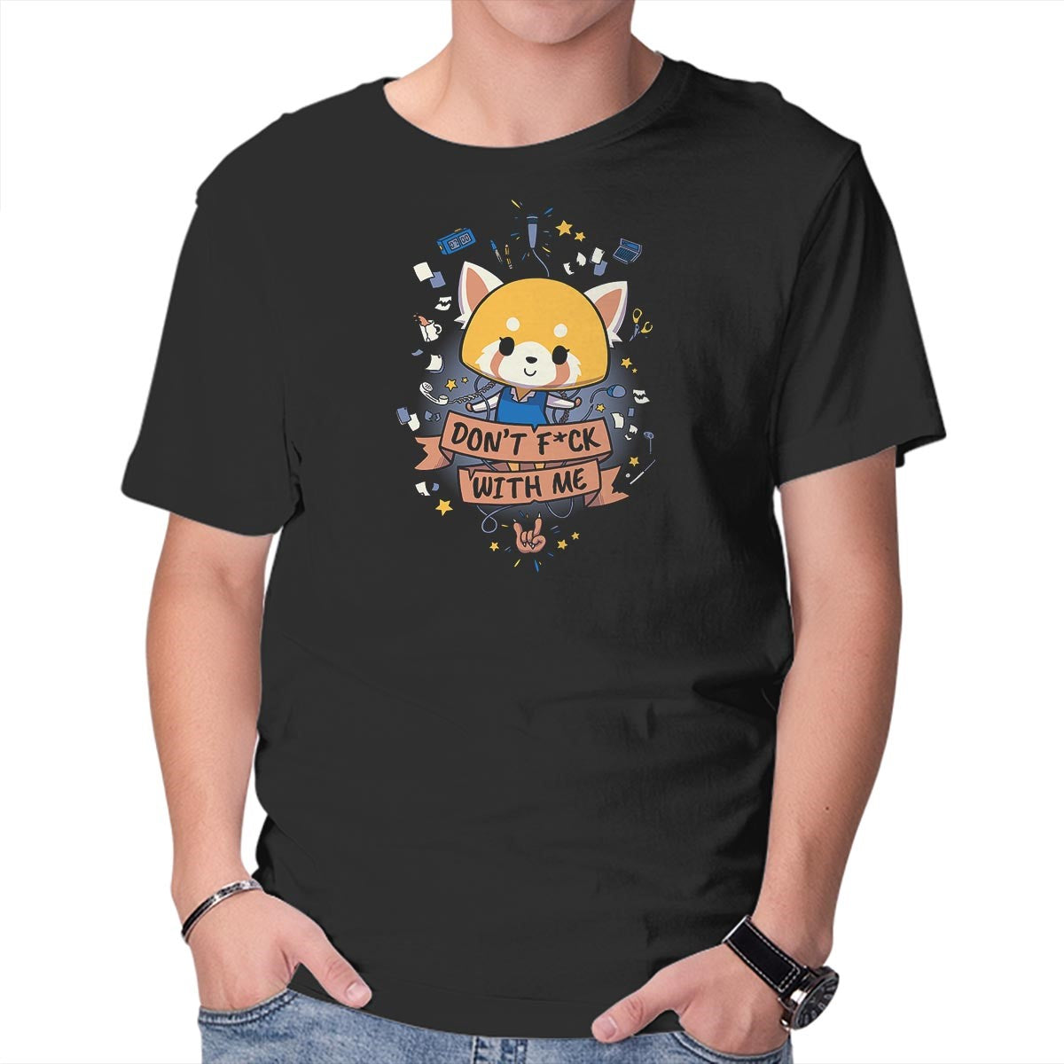 Unisex Crew Neck T-Shirt Don t F*ck With Me Graphic Short Sleeve Casual Tee XXL