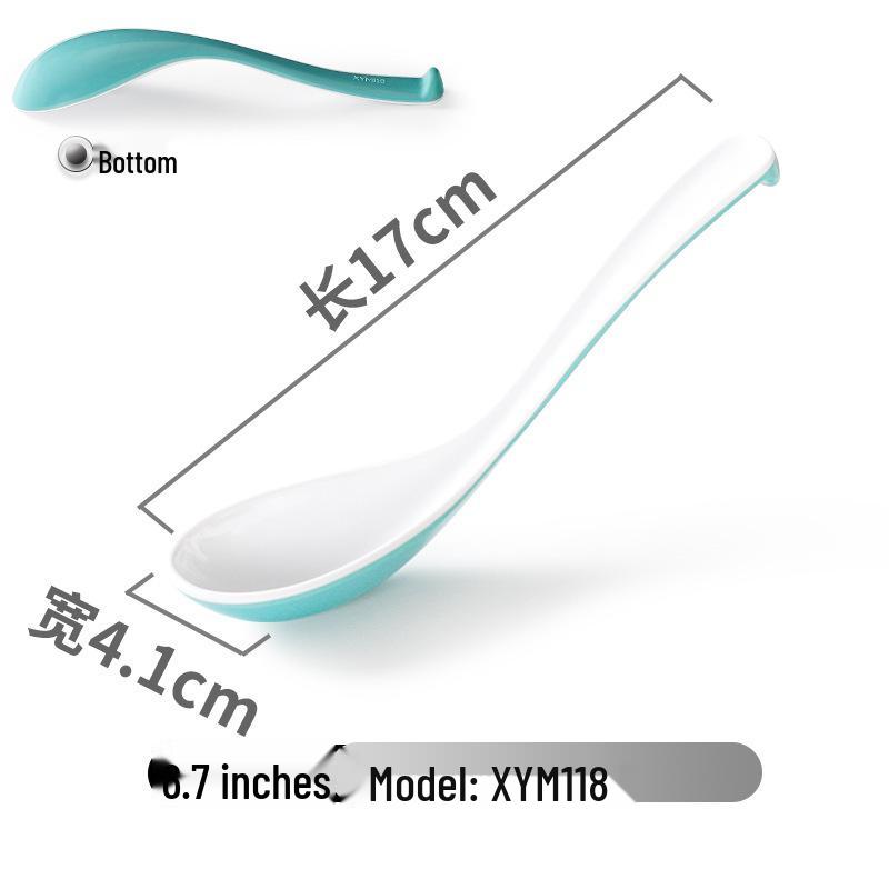 Xiangyuanmei Colorful Melamine Soup Spoon - Restaurant & Hotel Stirring Spoon, Imitation Porcelain, Plastic, for Hot Pot