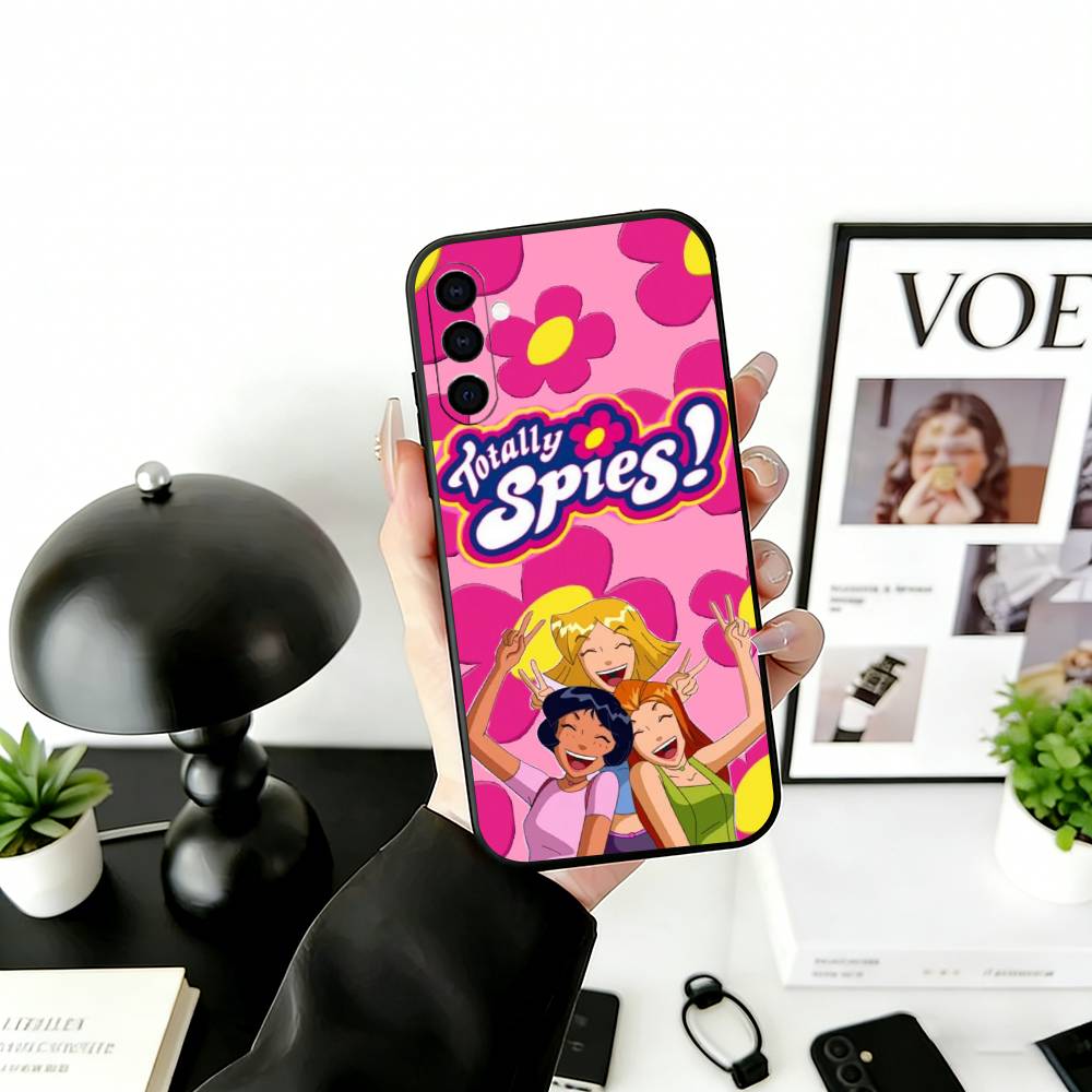 

T-Style Spies Phone Case For Samsung Galaxy A73,A72,A71,A70,A53,A52,A51,Soft Silicone Black Cover Samsung a71 4g