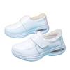 Winter warm soft-soled nurse shoes are not tired feet, air cushion and velvet wedge heel medical shoes