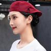 Adjustable Waiter Work Beret for Men & Women – Custom Logo Printing, Ideal for Baking & Catering
