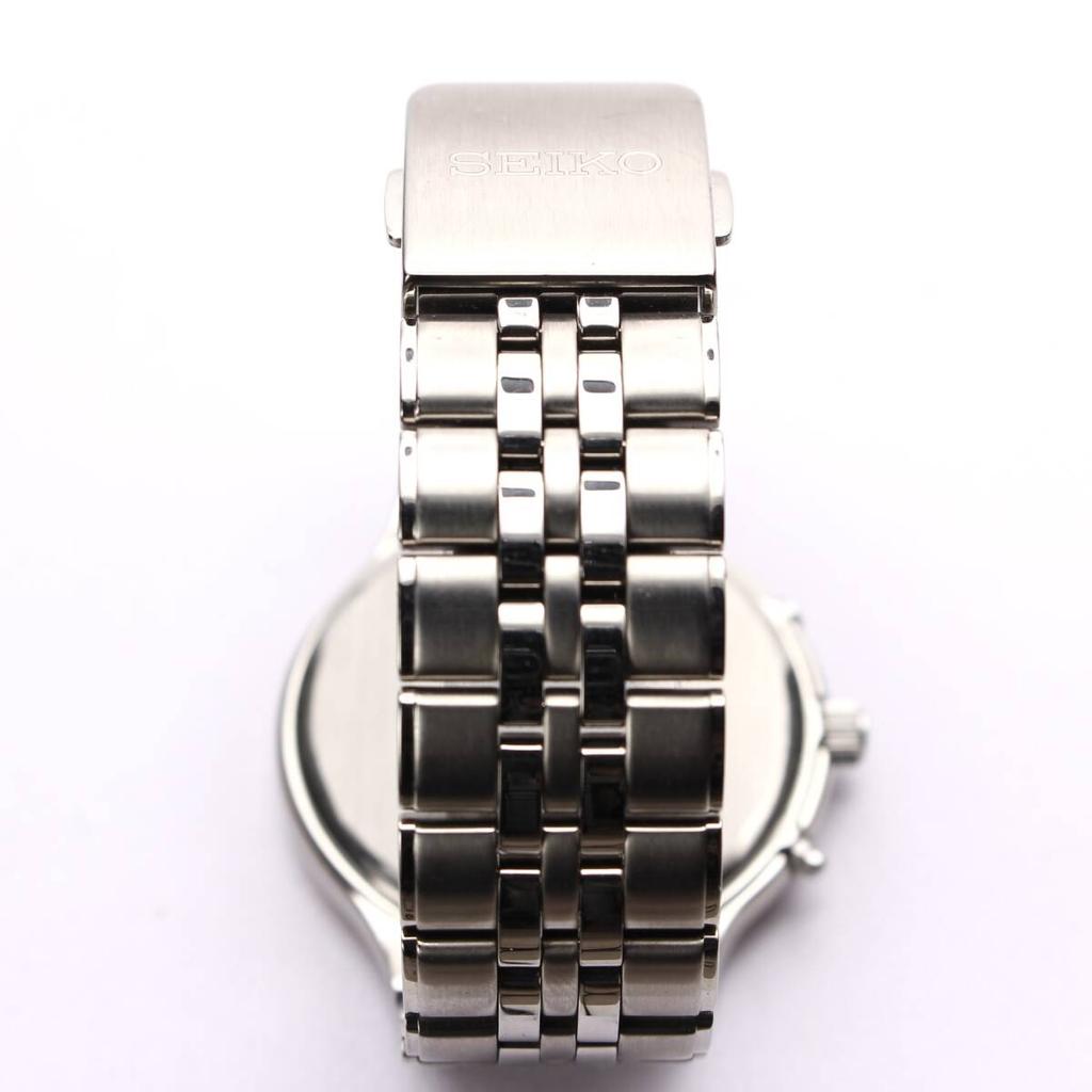 Excellent condition SEIKO DOLCE made in 2010 white luxury dress men's watch, Radio-Controlled solar-powered, Japan, model, discontinued, 7B42-0AP0