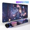 Mouse Pads Extended PC Purple Flower D-demon Slayer Desk Mat New Kochou Shinobu Table Mat Laptop Anime Girl Gamer Rubber Carpets
