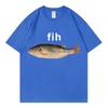 Funny Fih Fish Meme Tshirt High Quality Fashion Short Sleeve T Shirts Unisex Women Casual Loose Cotton Tshirts Summer Streetwear
