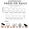 Festive Glittering Snowflake Stick On Nails Christmas Press On Nails Square Short Nail Art For Holiday Parties