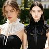 Medieval Detachable Pleated Collar Ruffle Collar Neckpiece Costume Props Neckwear Faux Collar For Historical Reenactment Stage Show