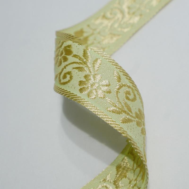 Ethnic Style Polyester Colored Jacquard Webbing for Clothing Accessories