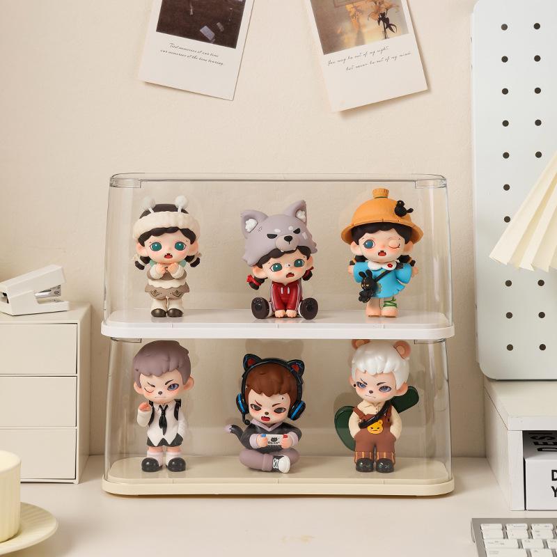 Acrylic Transparent Dustproof Display Stand for Lego Figurines and Pop Mart Collectibles