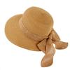 Wide-brimmed Straw Hat - Helen Ribbon H633