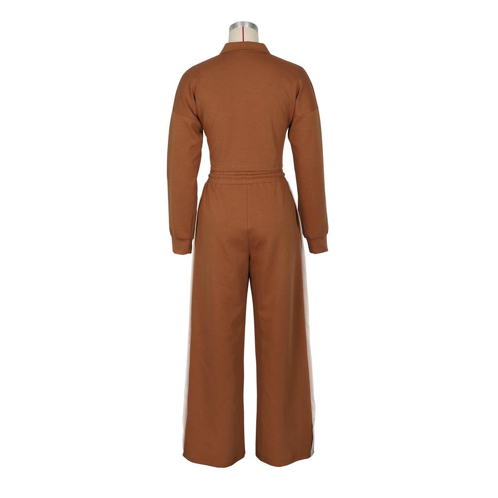 AL335 Women's Autumn/Winter Sports Suit: Cotton Jacket & Sweatpants Two-Piece Set