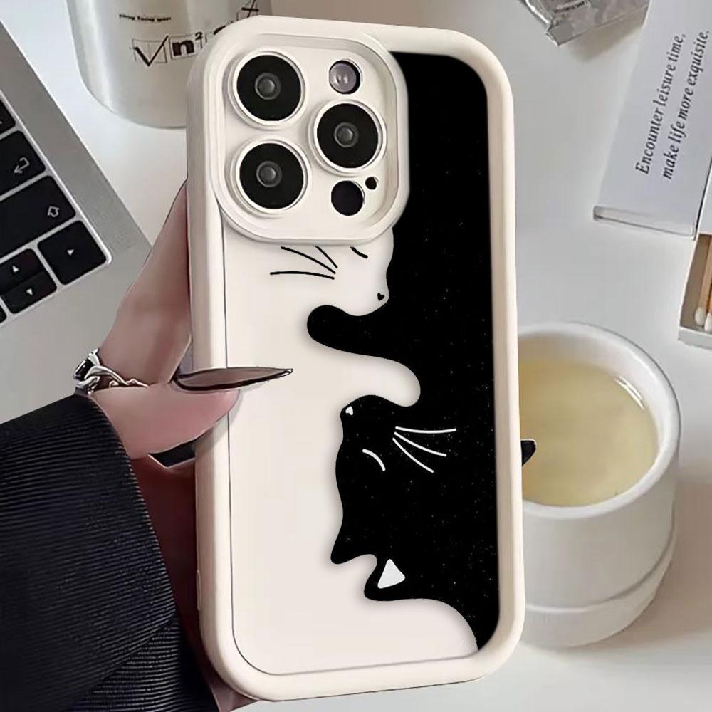 

Animal Black Cute Cat Phone Case For HONOR X9D X9B X9A X8C X8B X8A X8 X7A X6A X7 X9 MAGIC 5 6 7 8 Y9 DIY Shell Funda Case Cover HONOR X8B