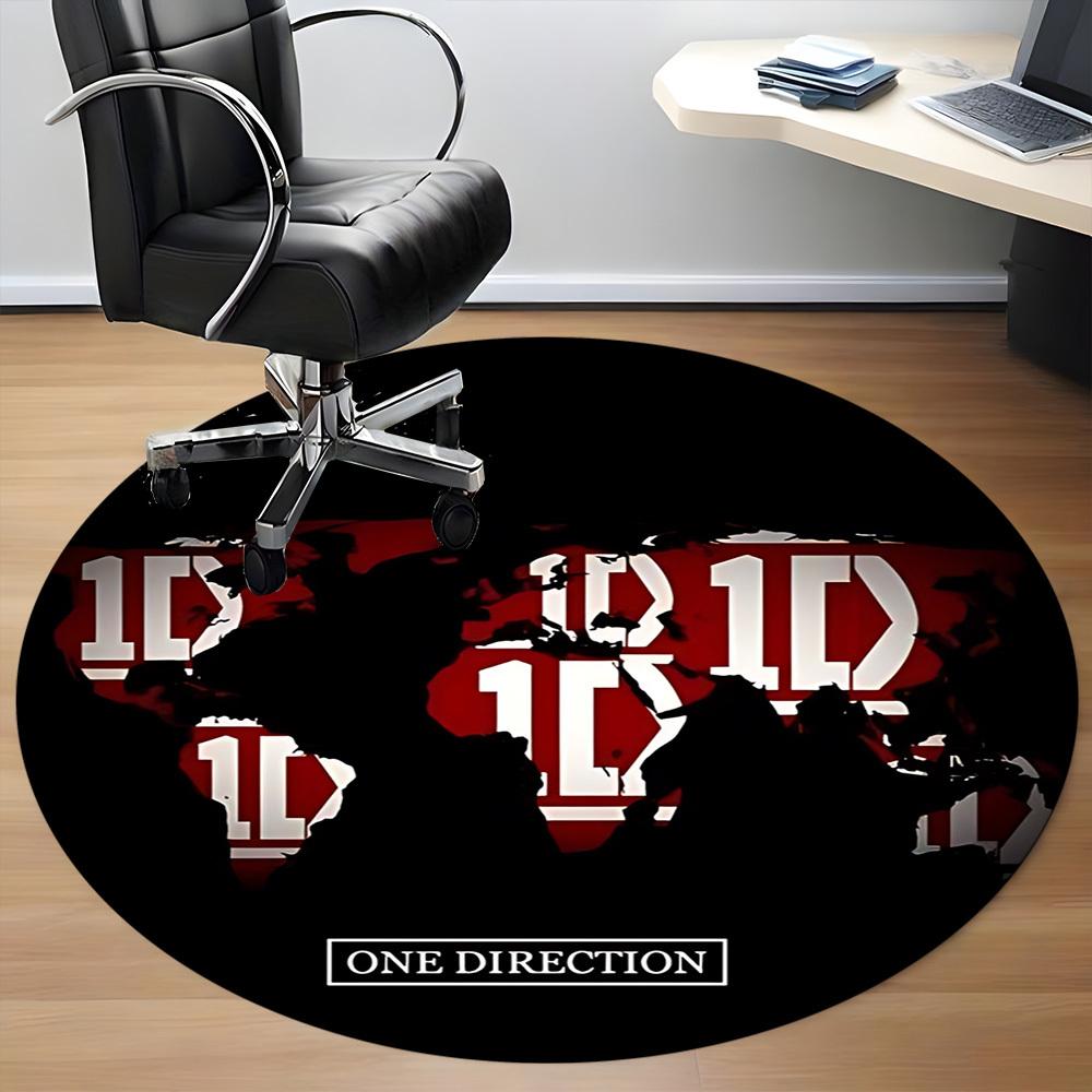 1pc ONE DIRECTION Chair Carpet for Office Non Slip, Lightweight, Machine Washable Rug for Office, Sleeping, Room Holiday Decor
