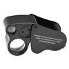 Adjustable Lighting Foldable Jewelry Magnifier Handheld Magnifier  for Jewelry Inspection