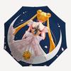 Ombrello Automatico Carino Sailormoon - Pieghevole con 8 Stecche in Ferro, Portatile per Esterno, Regalo, Ombrello da Esterno, Accessorio Giocoso, Alta Durabilità